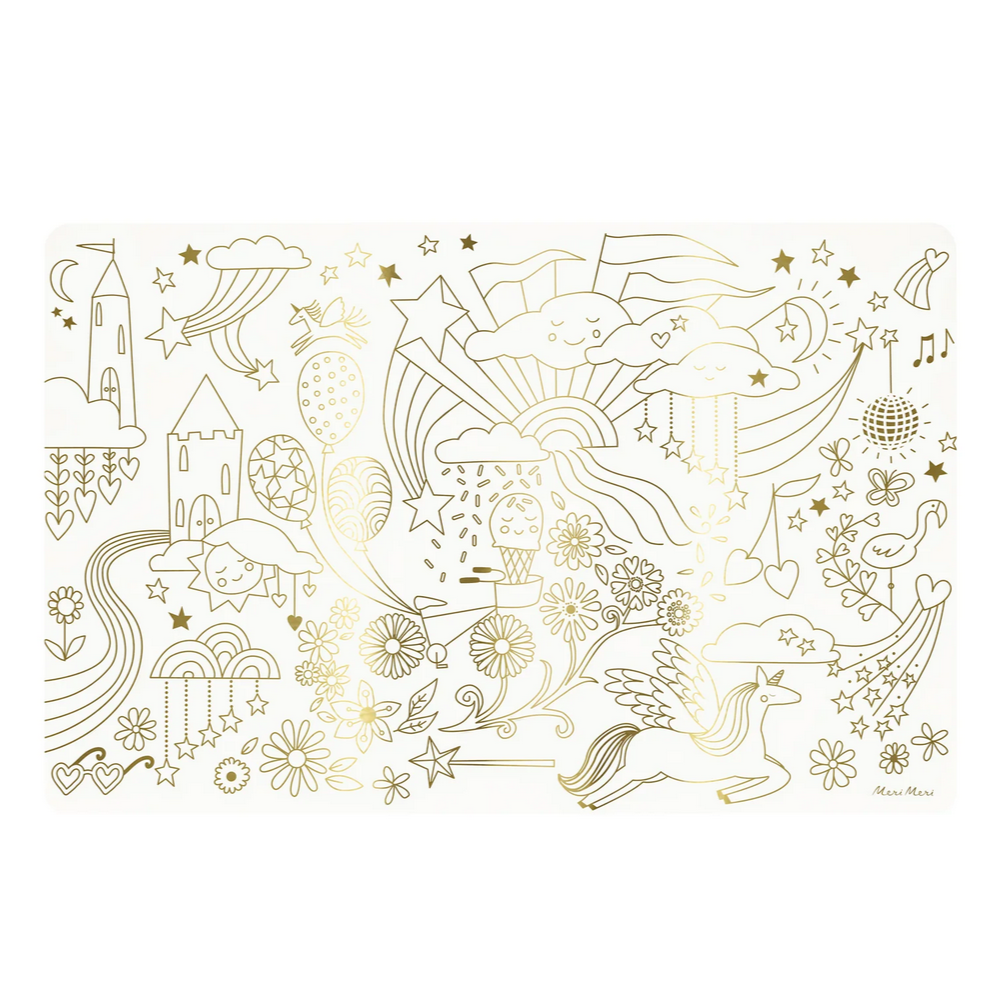 Happy Icons Colouring Placemats -pk8
