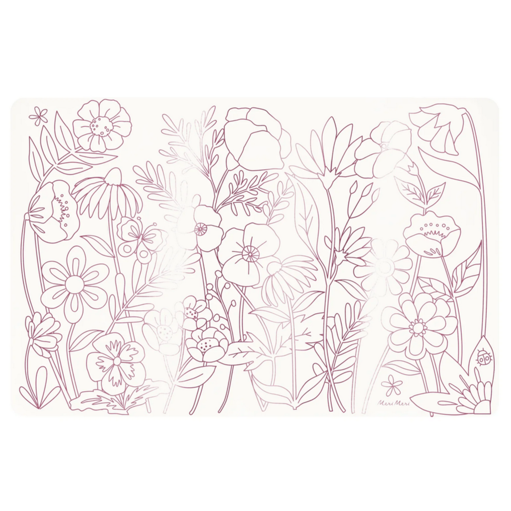 Butterflies & Flowers Colouring Placemats -pk8