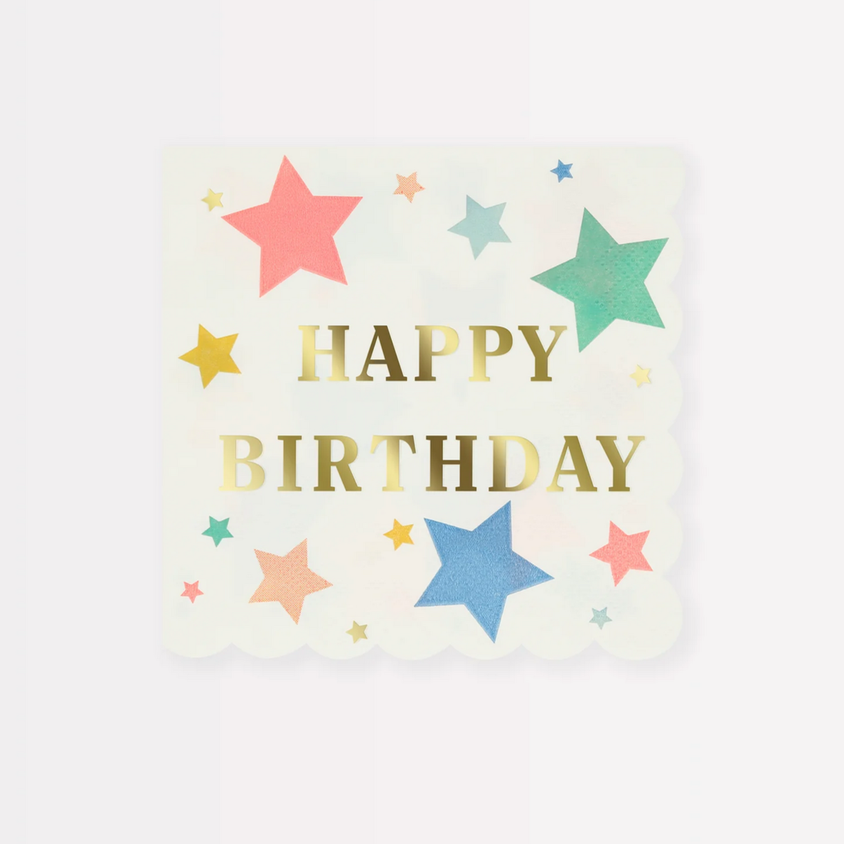 Happy Birthday Stars Small Napkins -16pk