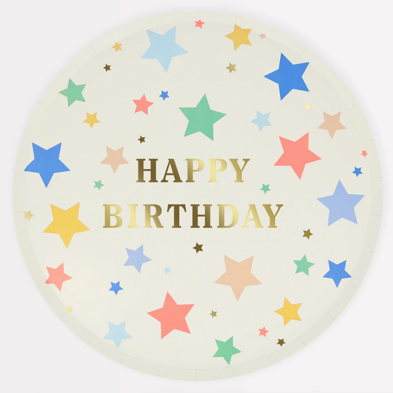 Happy Birthday Stars Dinner Plates (8pk)
