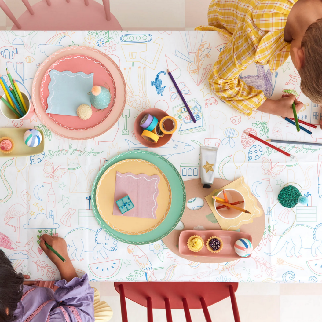 Color In Activity Tablecloth