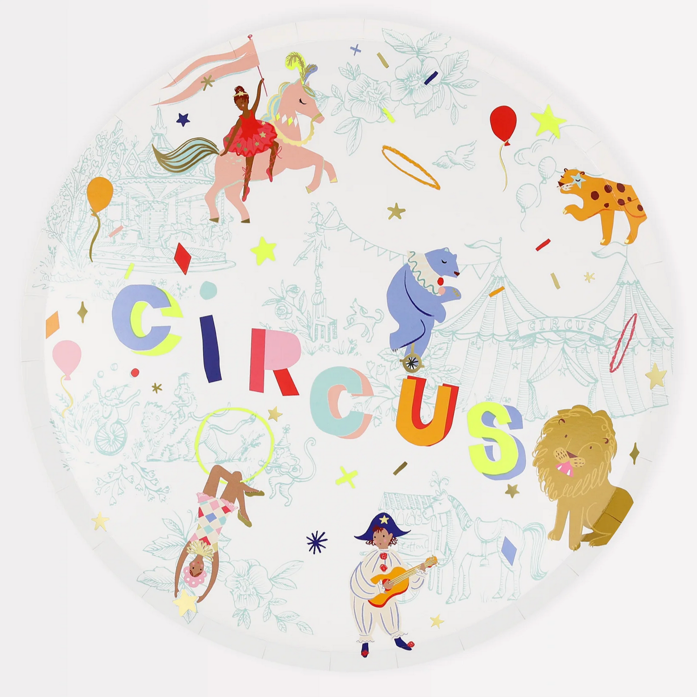 Circus Dinner Plates (pk8)