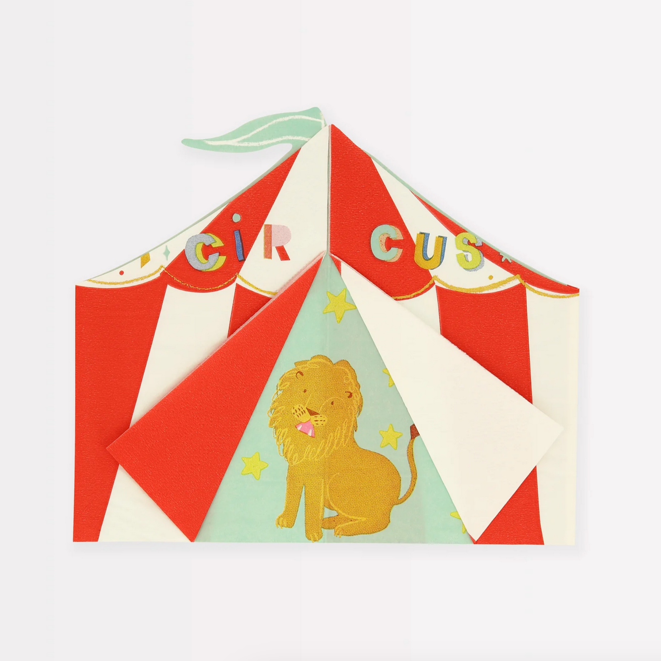 Circus Shaped Big Top Napkins (pk16)