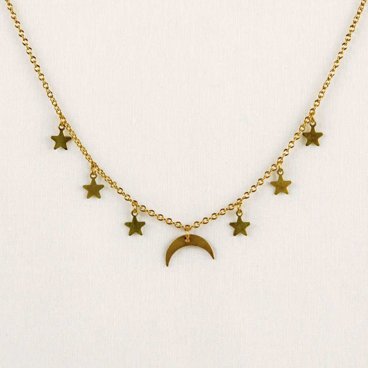 Moon and Stars Necklace
