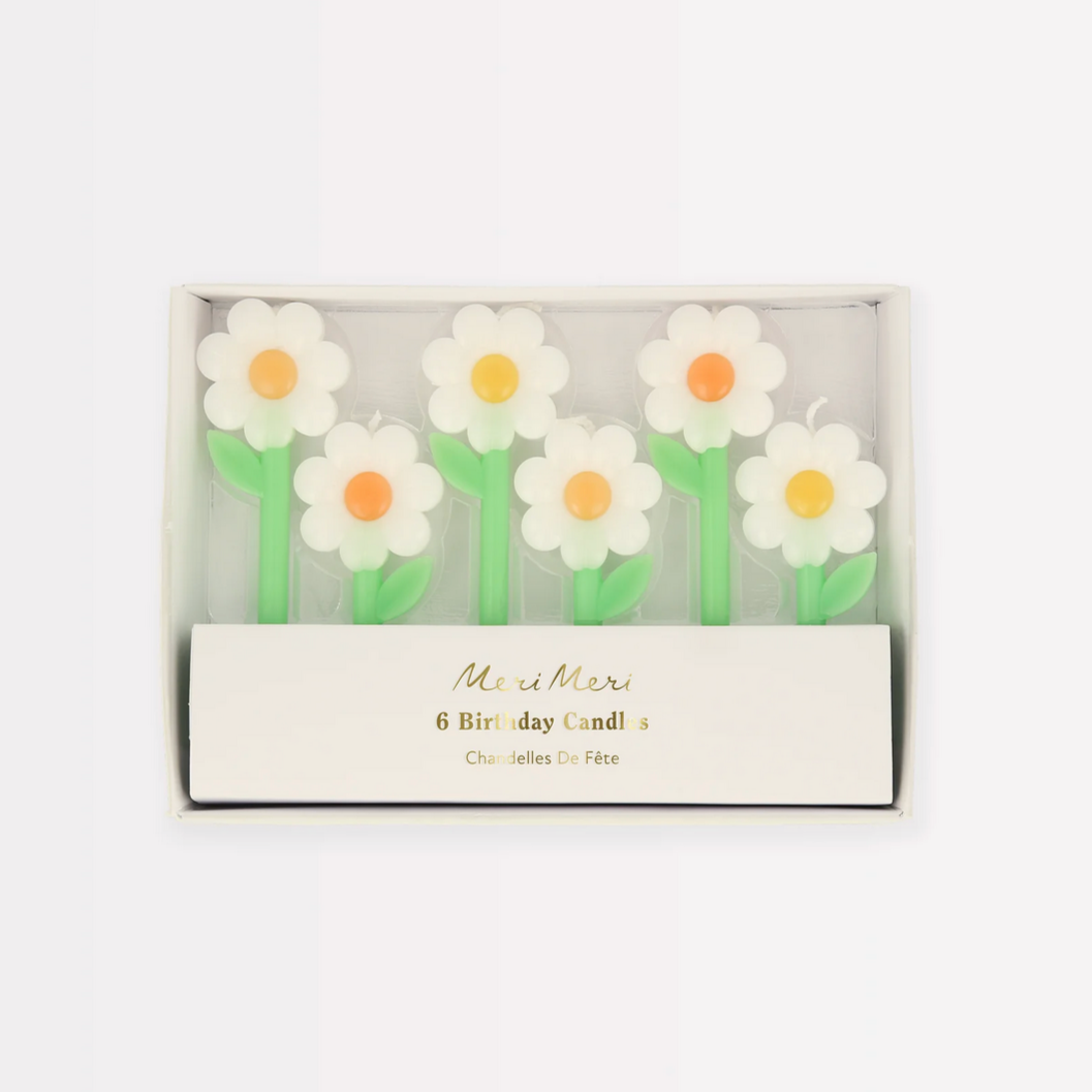 Daisy Candles (4pk)