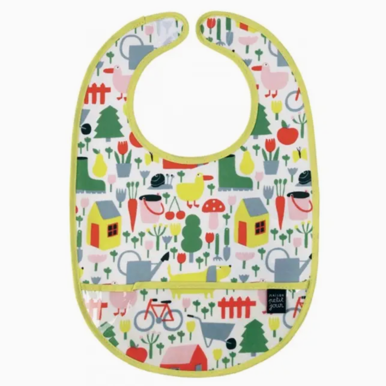 Coated Cotton Bib -countryside