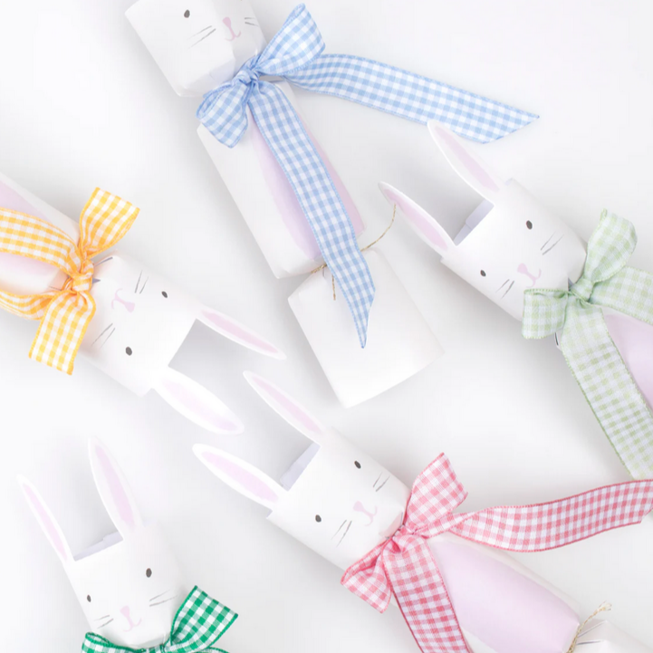 Gingham Bow Bunny Crackers