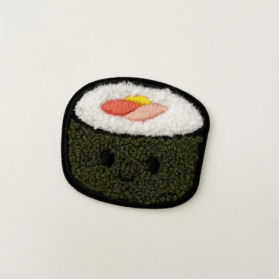 Sushi Stick On Chenille Patch