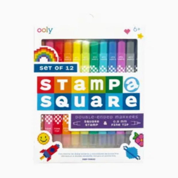 Stamp-A-Square Markers (set of 12)
