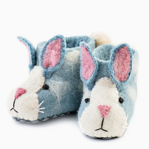 Organic Rory Rabbit Children's Slippers (0mos-5yrs)