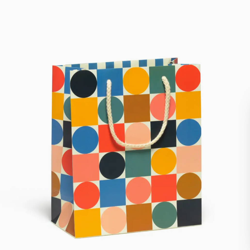 Circles and Squares Gift Bag -medium