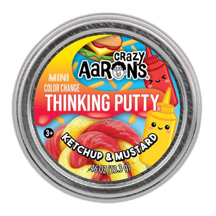 Mini Ketchup & Mustard Putty (hypercolor)