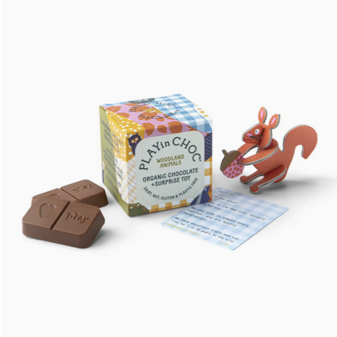 Organic Chocolates + Toy - woodland animals