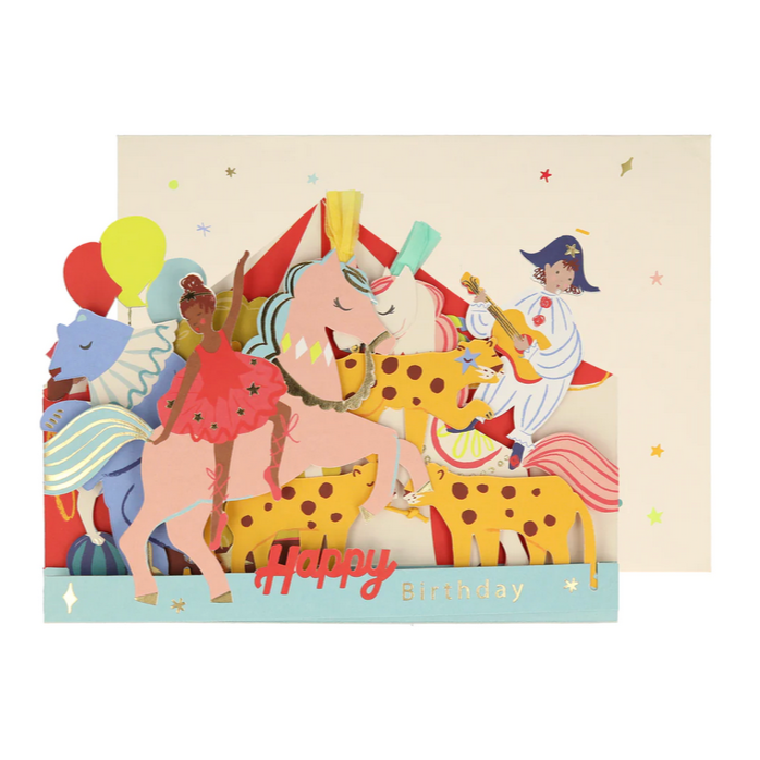 Circus Concertina Card