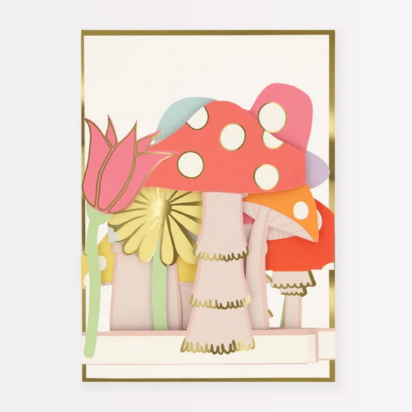 Mushroom Concertina Card