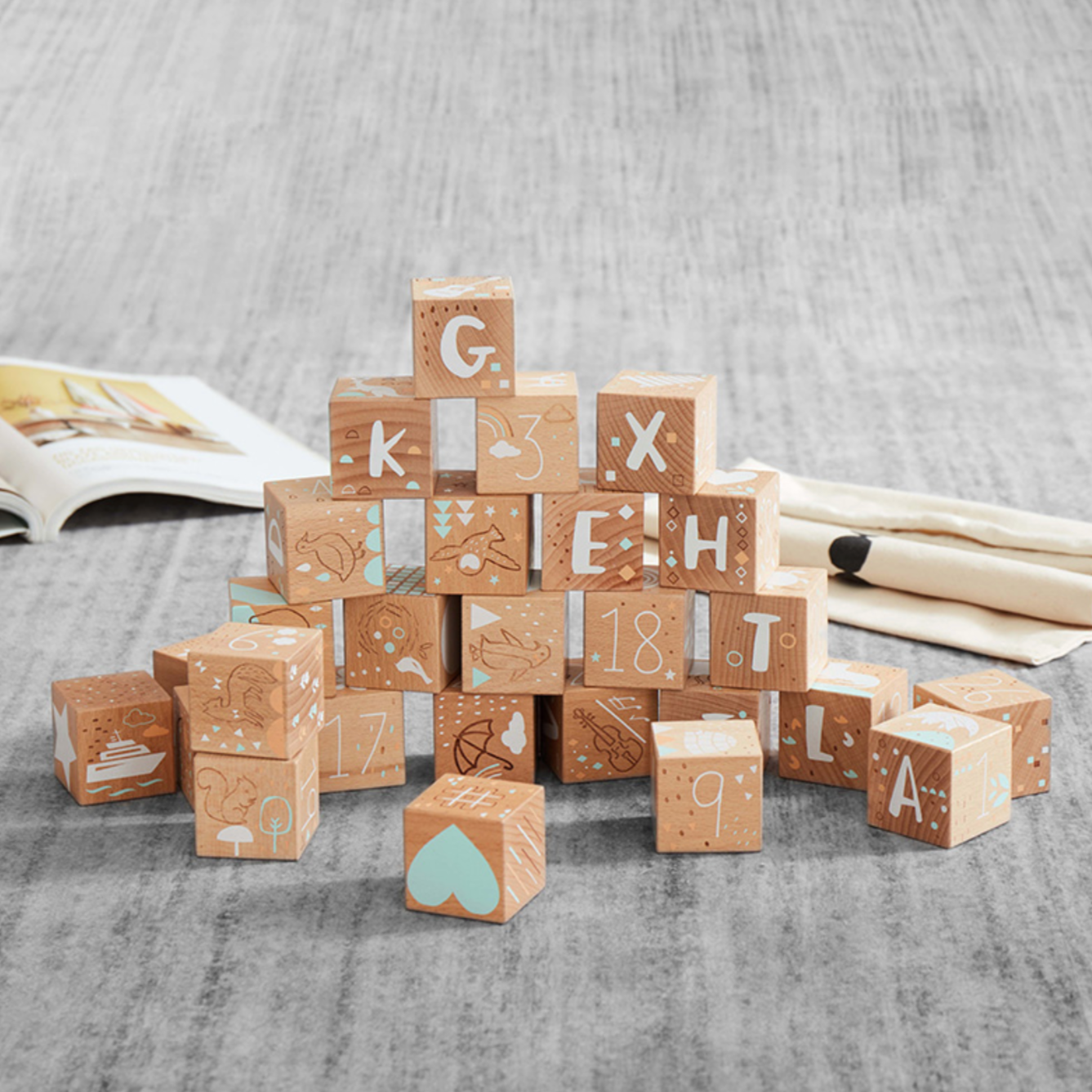 Keepsake Etched Baby Blocks