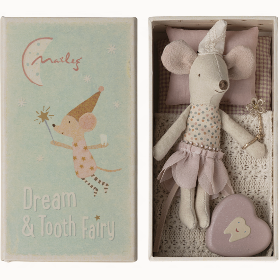 Tooth fairy mouse - Little sister in matchbox