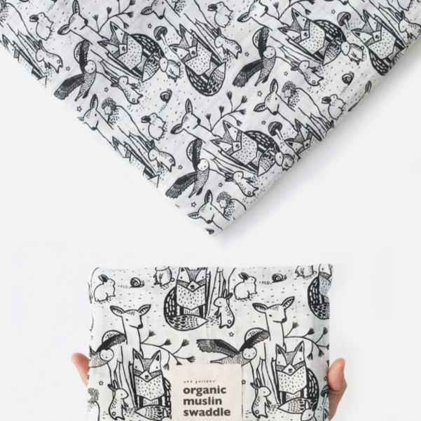Organic Forest Muslin Swaddle