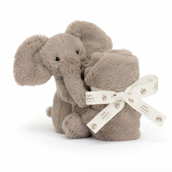 Jellycat Smudge Elephant Soother Lovie in GIft Box