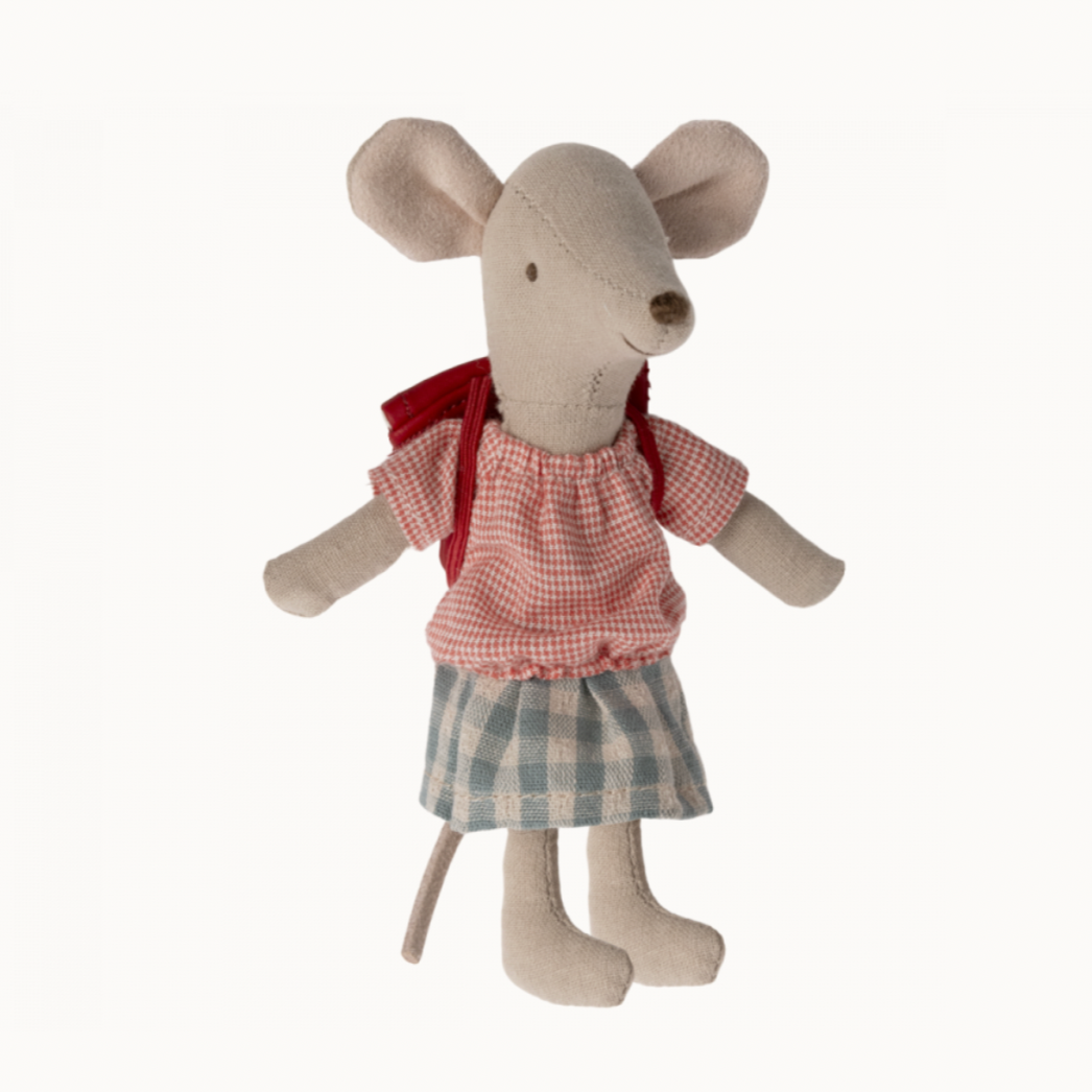 Big Sister with Bag -Tricycle Mouse - red