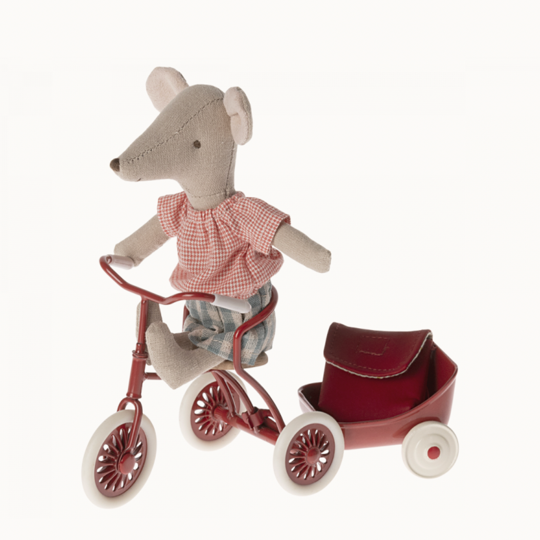 Big Sister with Bag -Tricycle Mouse - red
