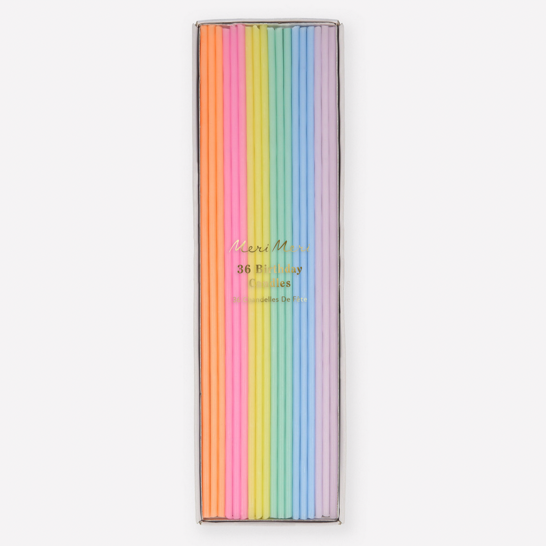 Super Skinny Mixed Candles (x36)