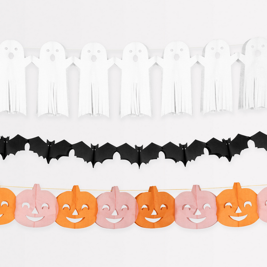 Tissue Paper Halloween Garlands