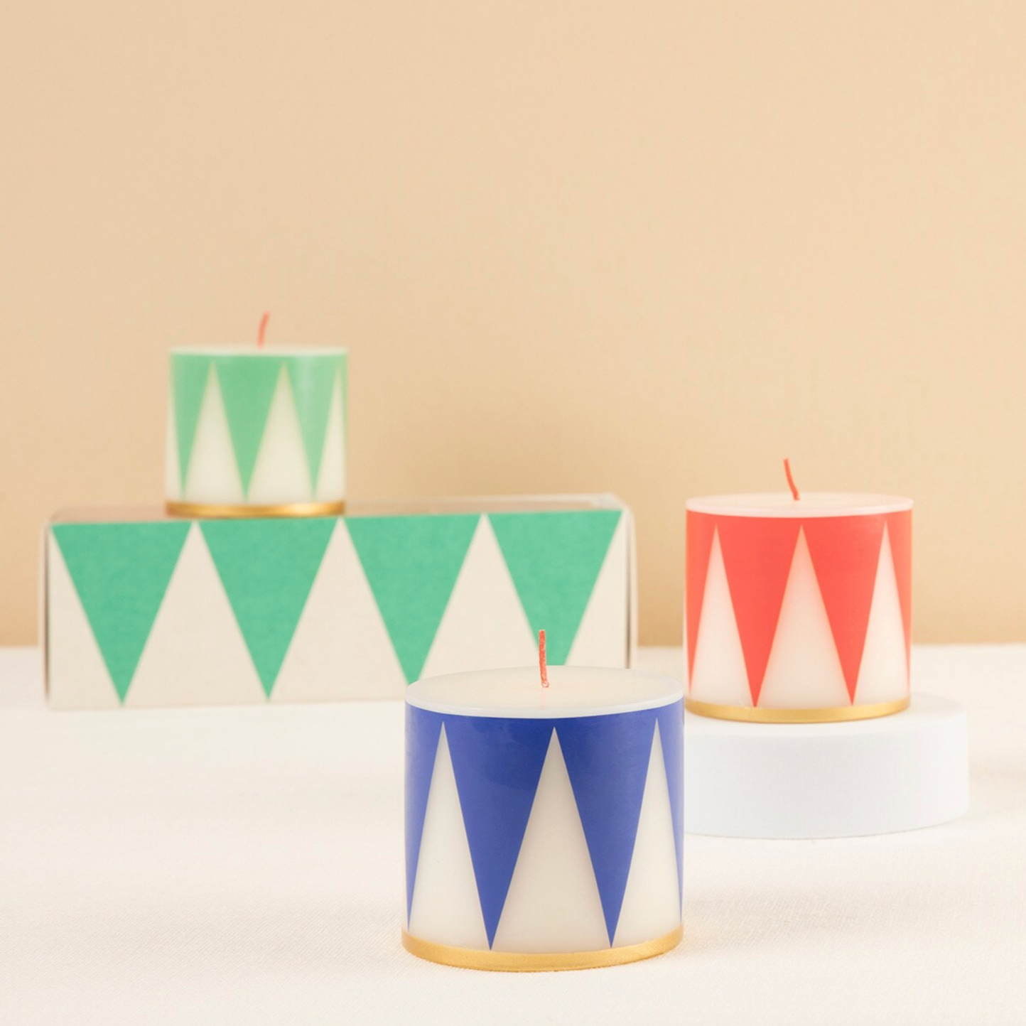 Small Drum Candles (3pk)