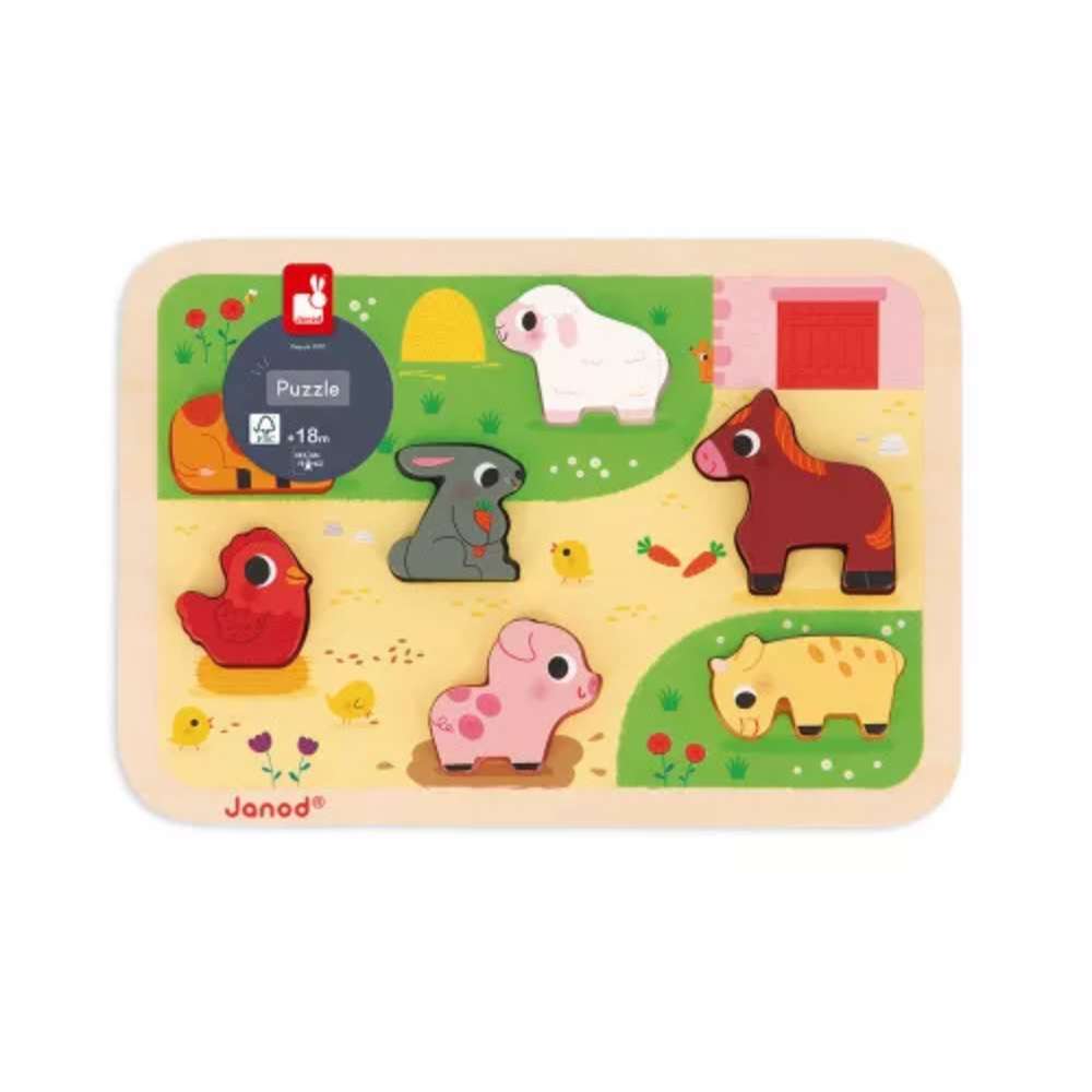 Chunky Puzzle Farm 7pcs
