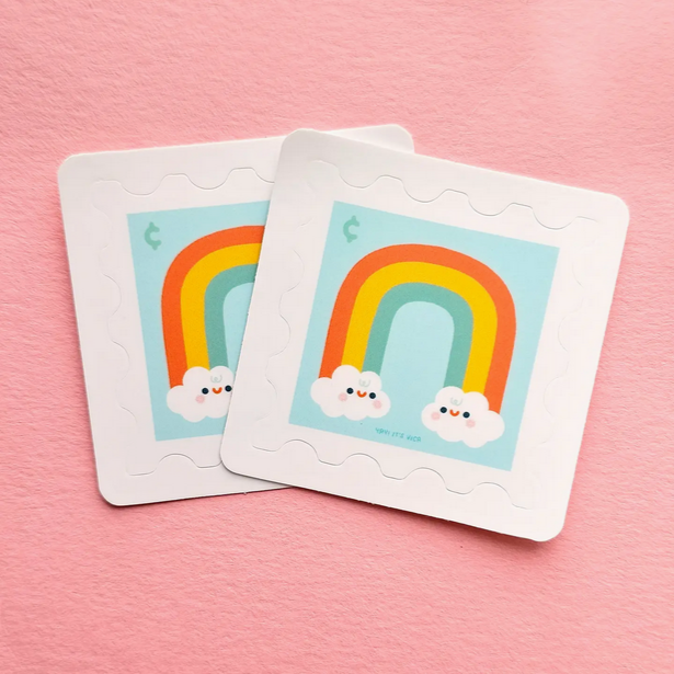Rainbow Stamp Sticker -Vica Lew