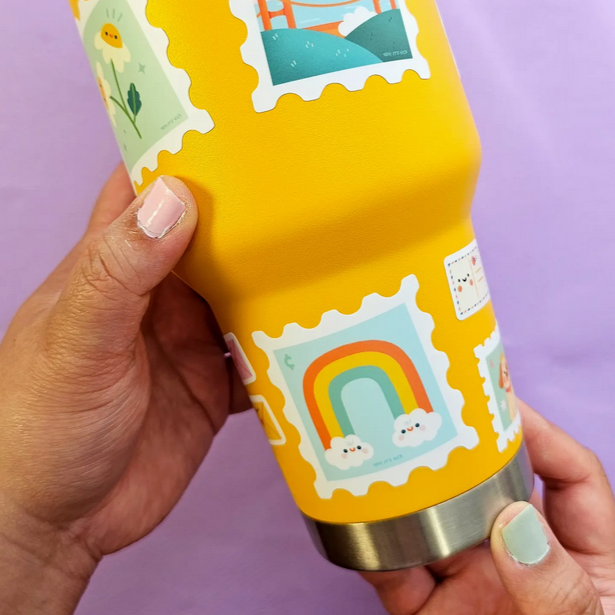 Rainbow Stamp Sticker -Vica Lew