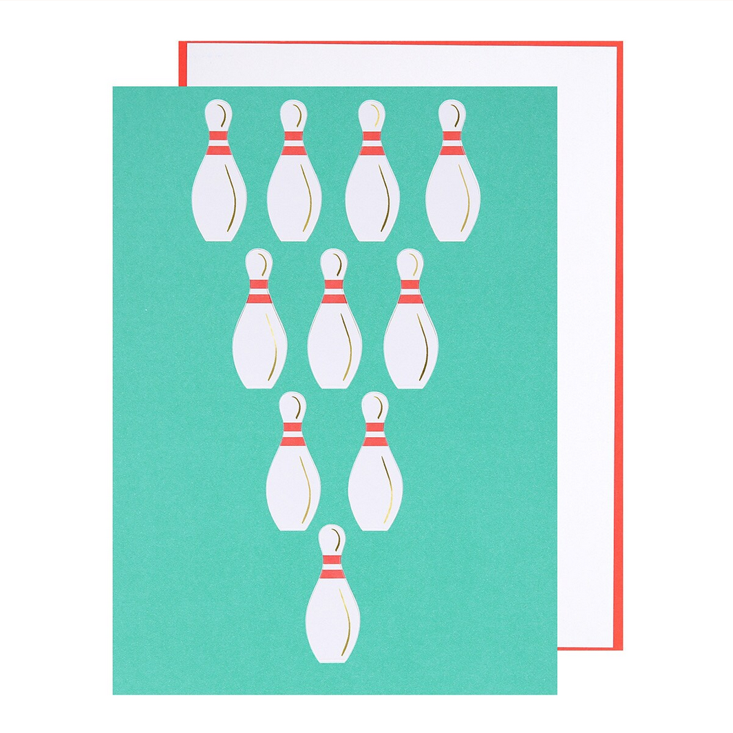 Pop-Up Bowling Birthday Card