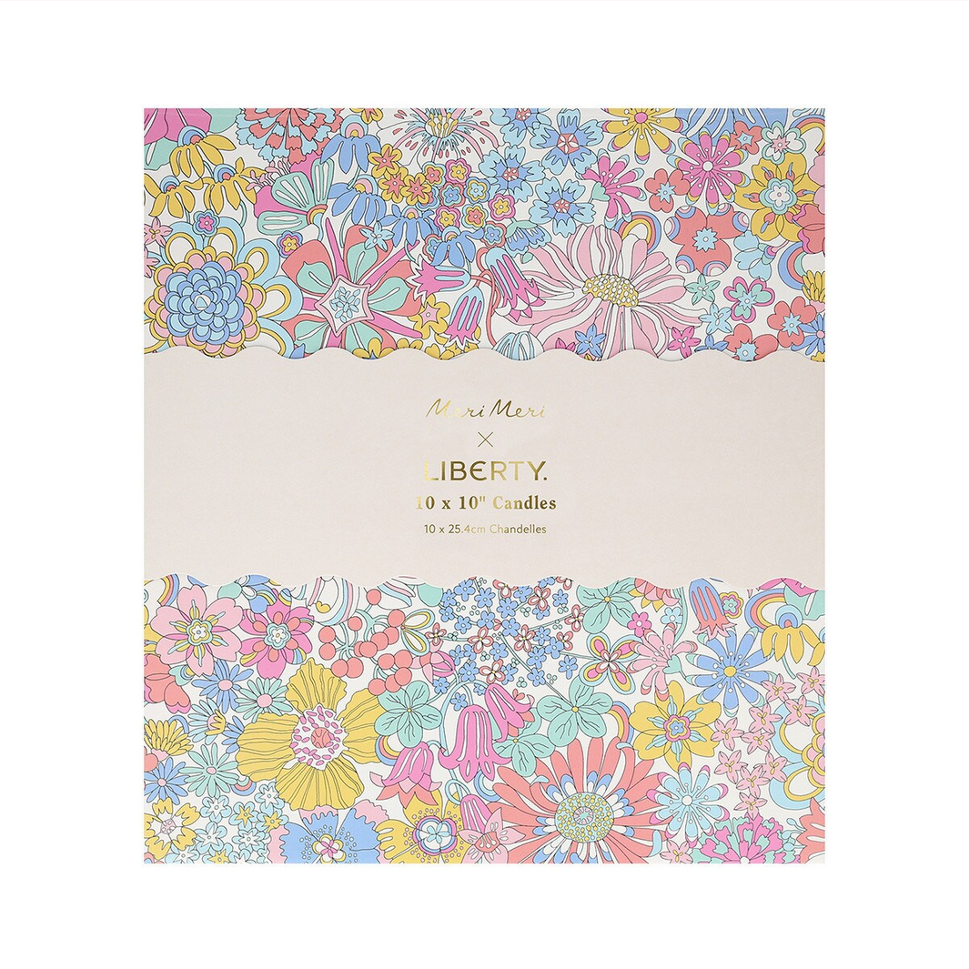 Meri Meri x Liberty Rainbow Garden Candle Gift Box
