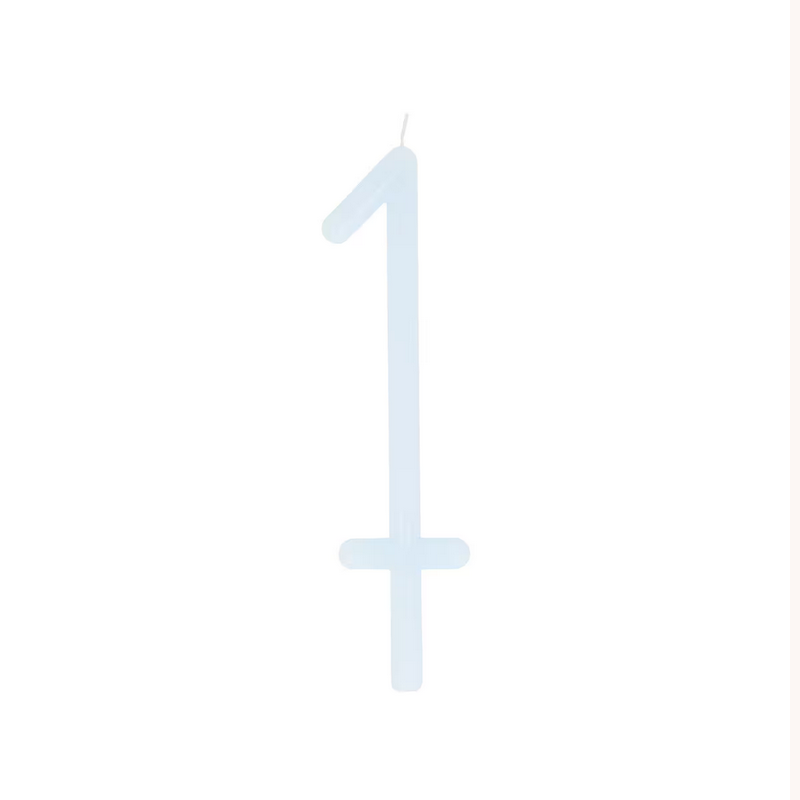 Slim Number 1 Candle