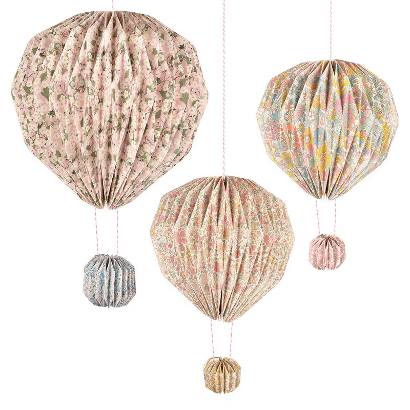 Meri Meri x Liberty Origami Balloon Decorations
