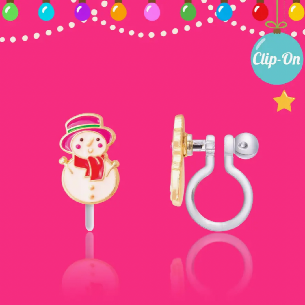 Clip On Cutie Earrings - holiday
