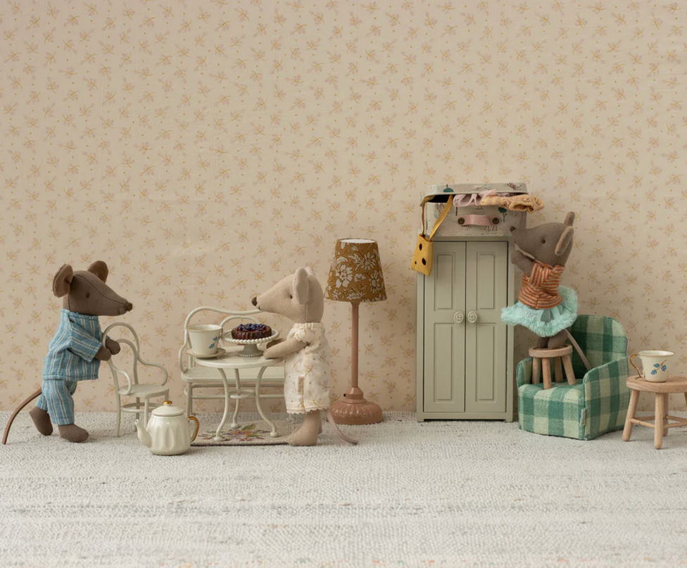 Café set for Mouse, Small - off white