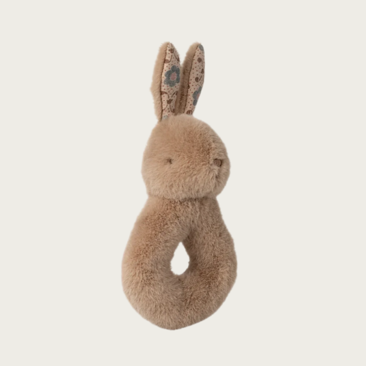 Rabbit rattle set - Cream Peach