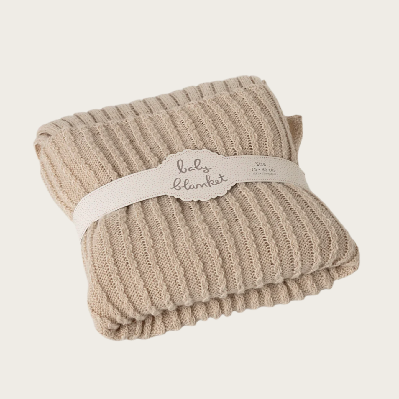 knitted baby blanket