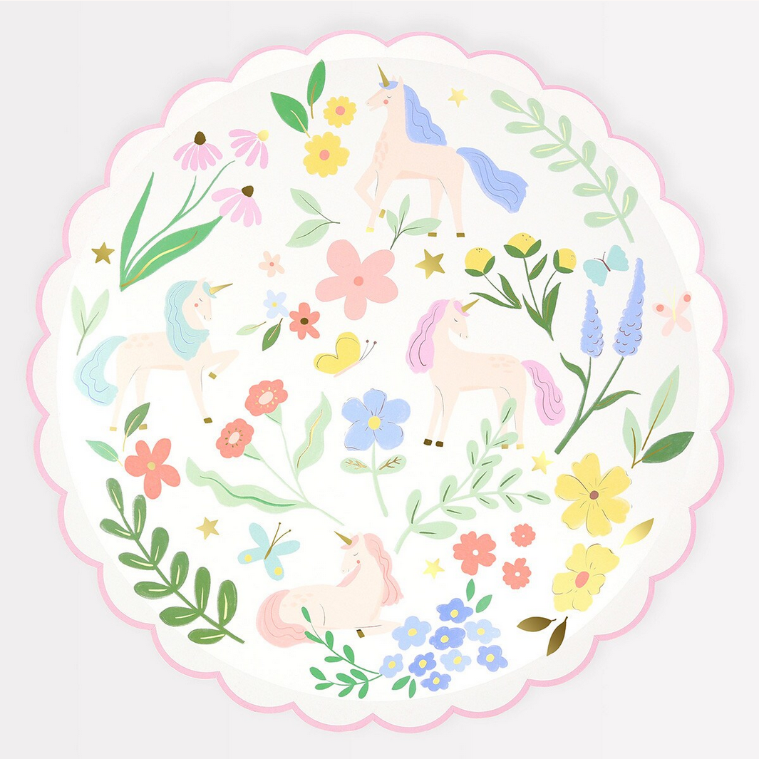 Meadow Unicorns Dinner Plates