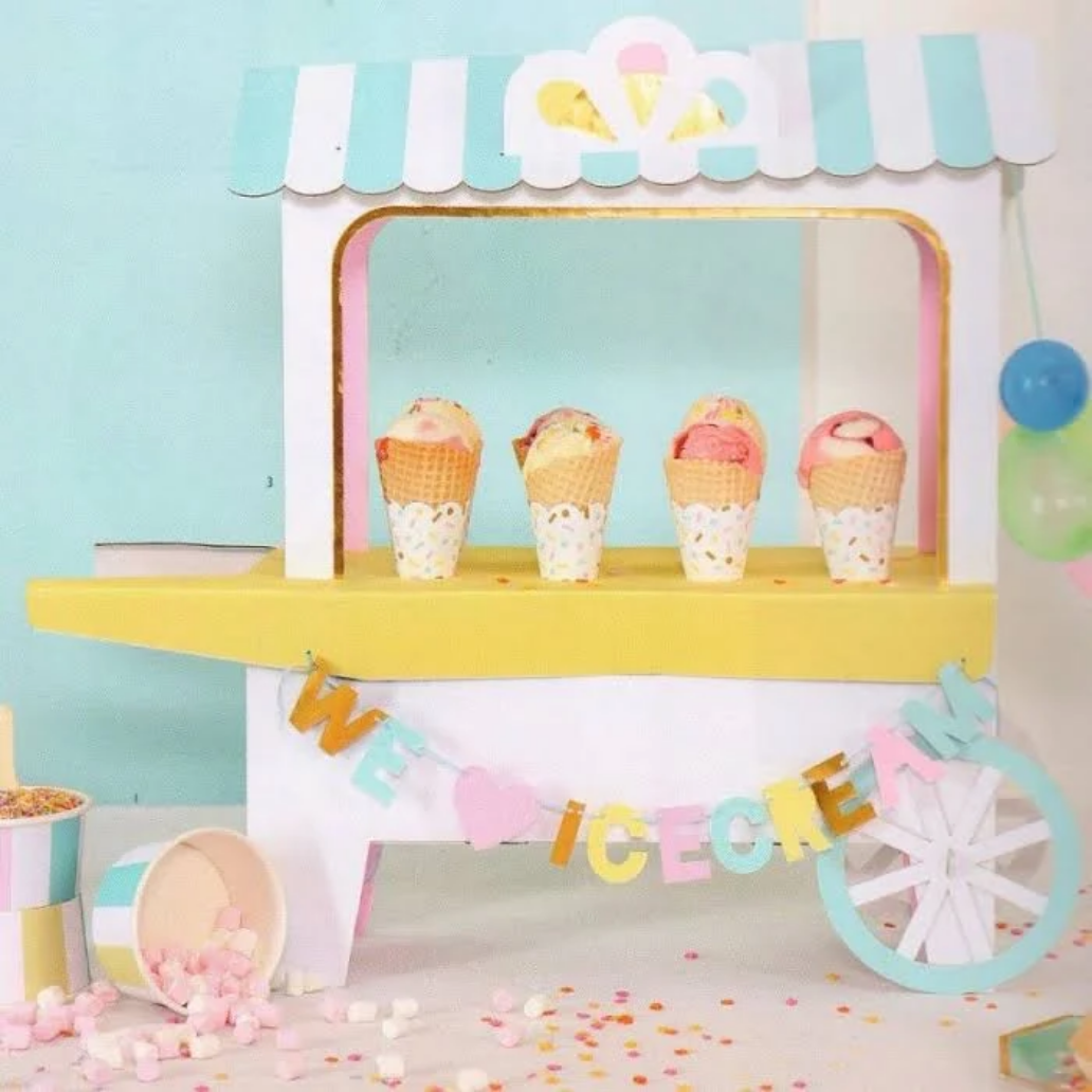 Ice Cream Cart Centerpiece