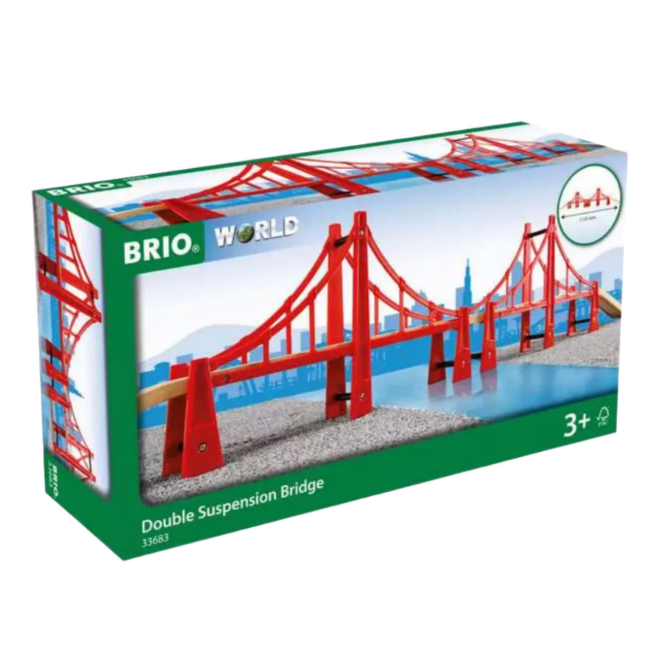 BRIO Railway Double Suspension Bridge