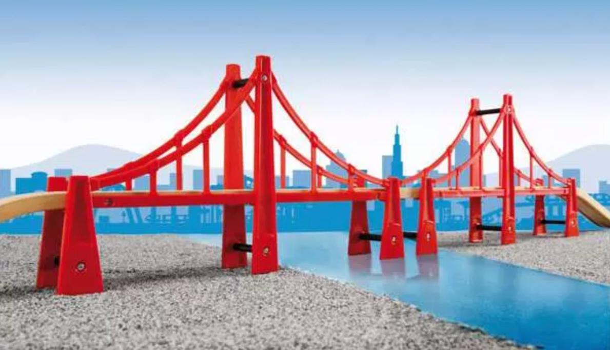 BRIO Railway Double Suspension Bridge