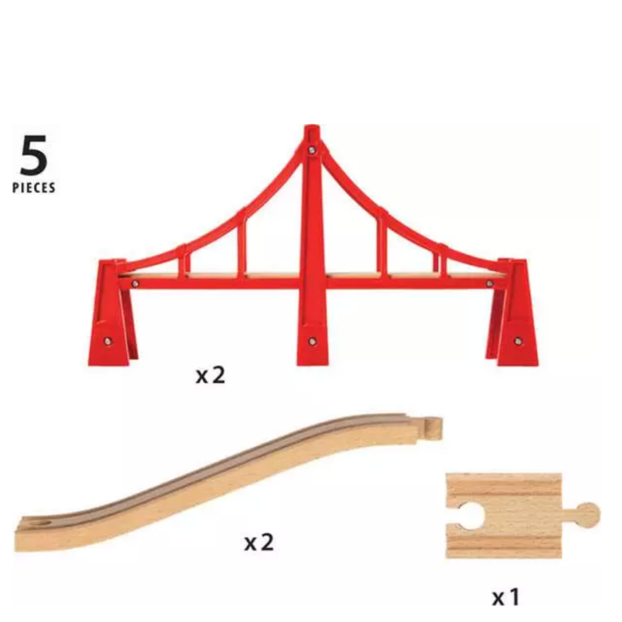 BRIO Railway Double Suspension Bridge