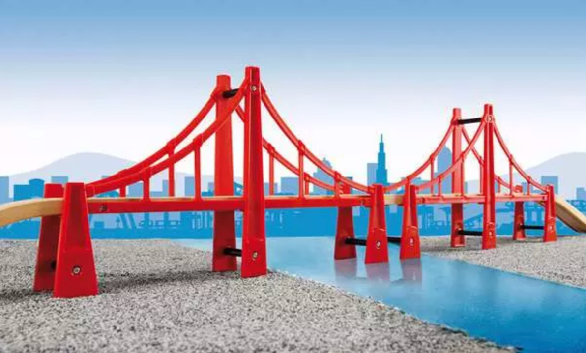 BRIO Railway Double Suspension Bridge