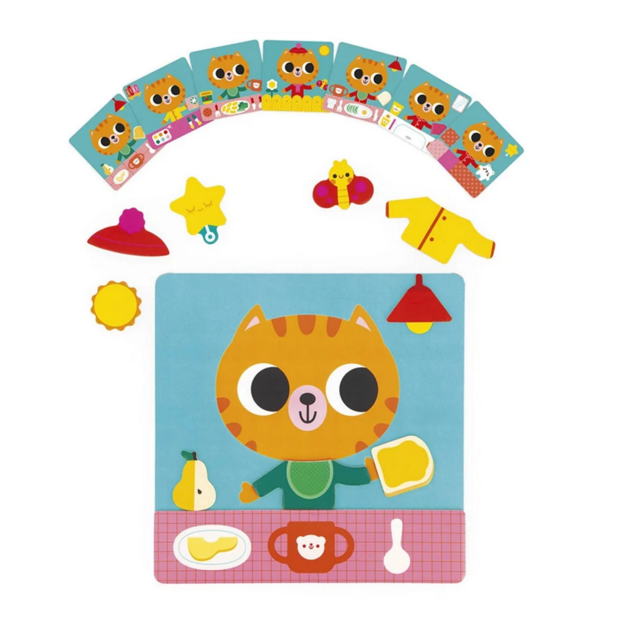 Magnetic Game -The Daily Routines of the Little Cat