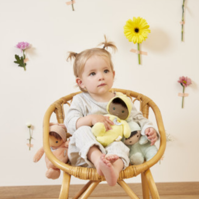 Baby Mimosa fabric doll