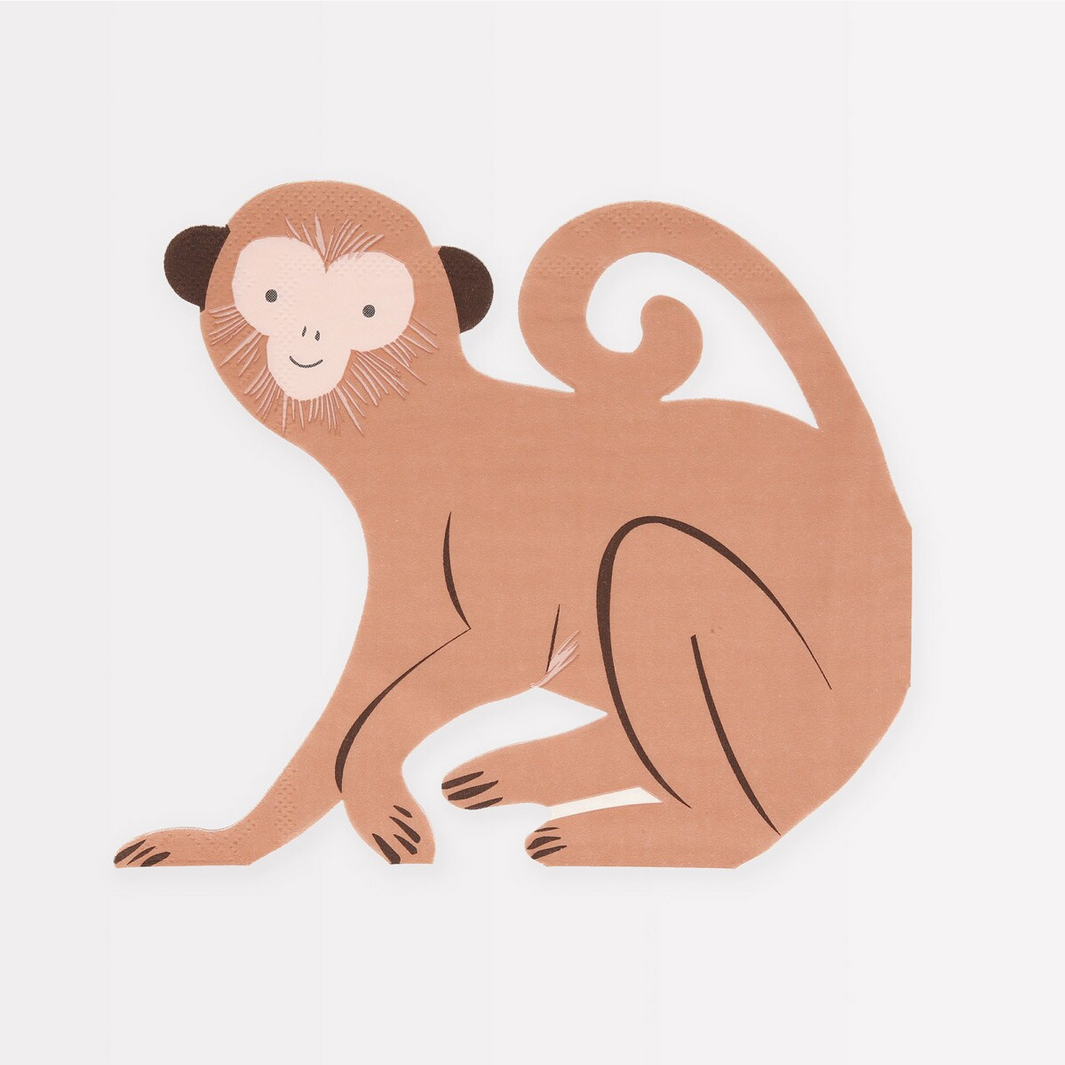 Monkey Napkins (16pk)
