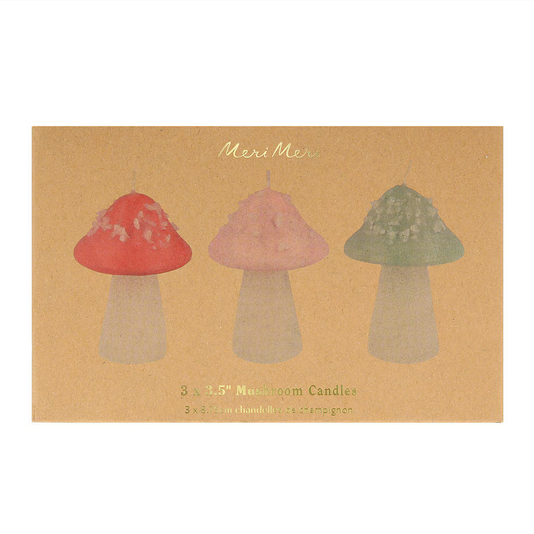 Mushroom Candles (x3)