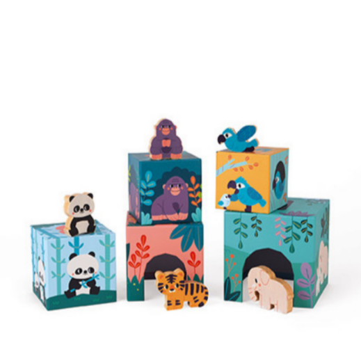 PYRAMID AND ANIMALS FIGURINES